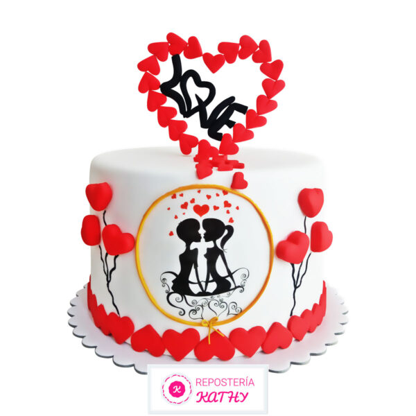 Torta Love Amor para San Valentín u otra Celebración