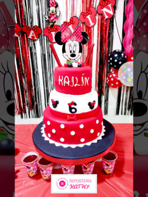 Torta Minnie Mouse para Cumpleaños de Niña